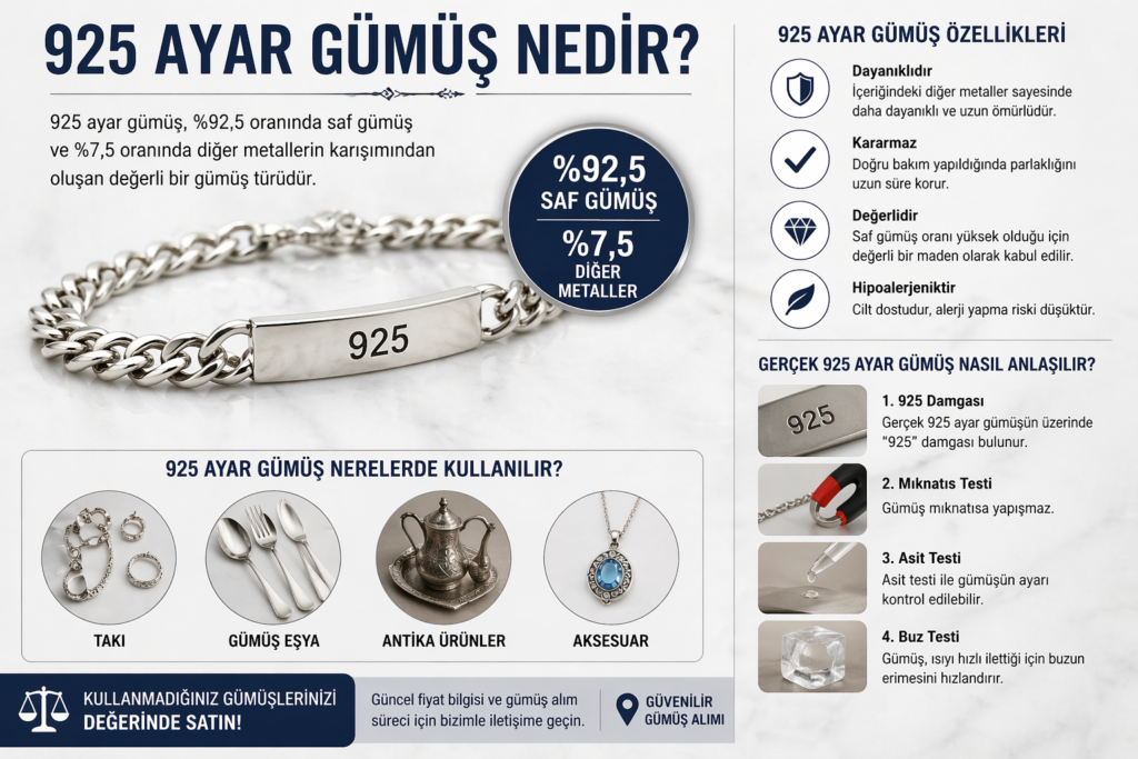 925 Ayar Gümüş Nedir?